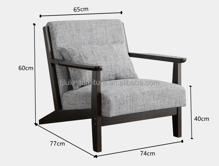 Single Couch Living Room Sofas with Removable Cover and Nordic Lazy Sofa Chair