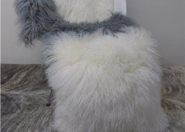 Lovely Home Mongolian fur Chair Cushion Handmade Tibetan Sheepskin Wool Pillow