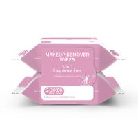Deux paquets de 30 pièces chacun: lingettes pour maquillage biodégradables, sans parfum, sans alcool