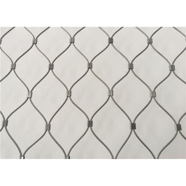 Hand Woven Flexible Animal Protection Stainless Steel Cable Wire Mesh
