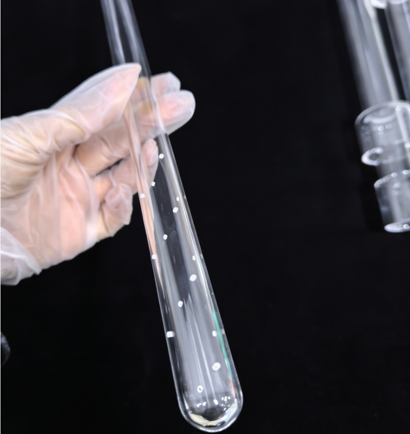Round Bottom Transparent Quartz Glass Test Tube High Temperature Resistance