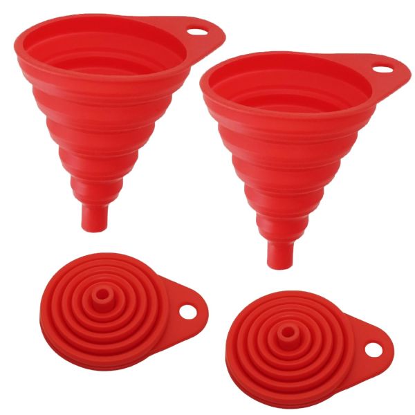 Фантели для наполнения бутылок Кухонные фантели для кухонного использования Пищевой класс Силиконовый складной фантель жидкий порошок