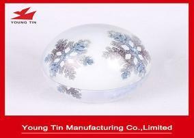 Shiny Finish Christmas Egg Tin Box Full Color Printing For Candy Sweets Packaging