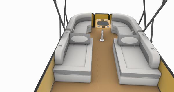 22-26 Barge à deux étages de type ponton en aluminium
