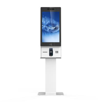 Chaînes de restauration rapide Kiosque d'affichage de terminal debout au sol Pour le paiement par commande personnelle