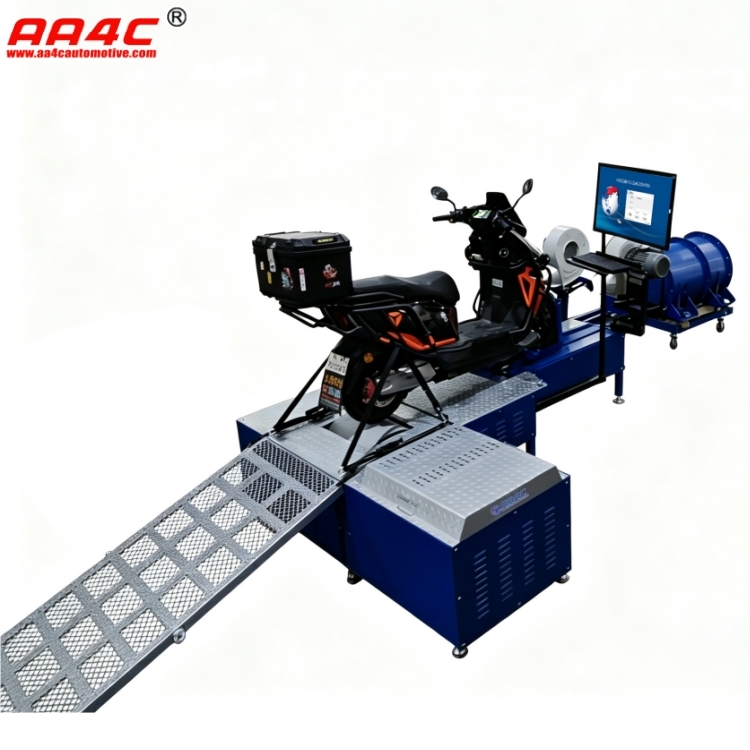 AA4C 2 Wheeled Motorcycle Chassis Dynamometer motorcycle dyno machine with 320km/h Speed and 160kW Eddy Current Power