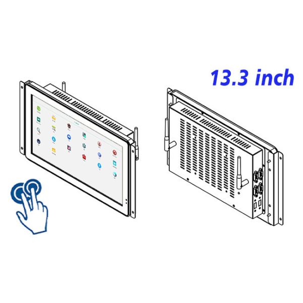 13.3-Inch Android Interactive Module for Factory Control Dashboards, Transportation Displays, Public Information Systems, and Digital Directories