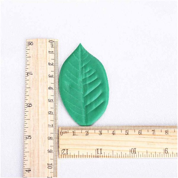 Small Featival Christmas Ornament Crafts Lovely Satin Leaves Shape