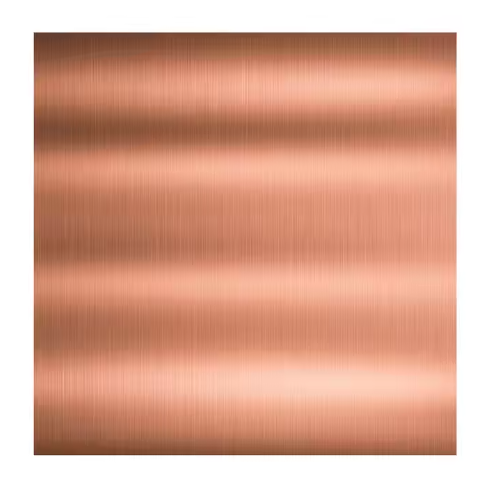 Tôle de cuivre pur à 99,9% de 0,3 mm 0,5 mm 0,7 mm, laminée à chaud et à froid