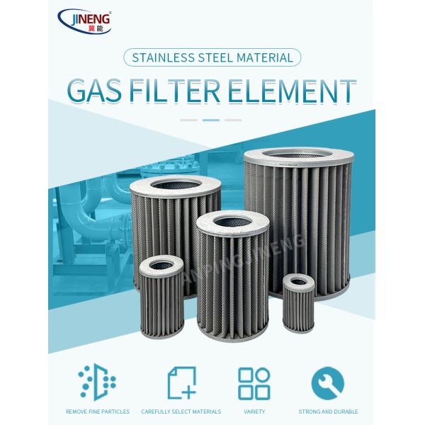 Stainless Steel Wire Mesh Pleated Filter Cartridges For Natural Gas