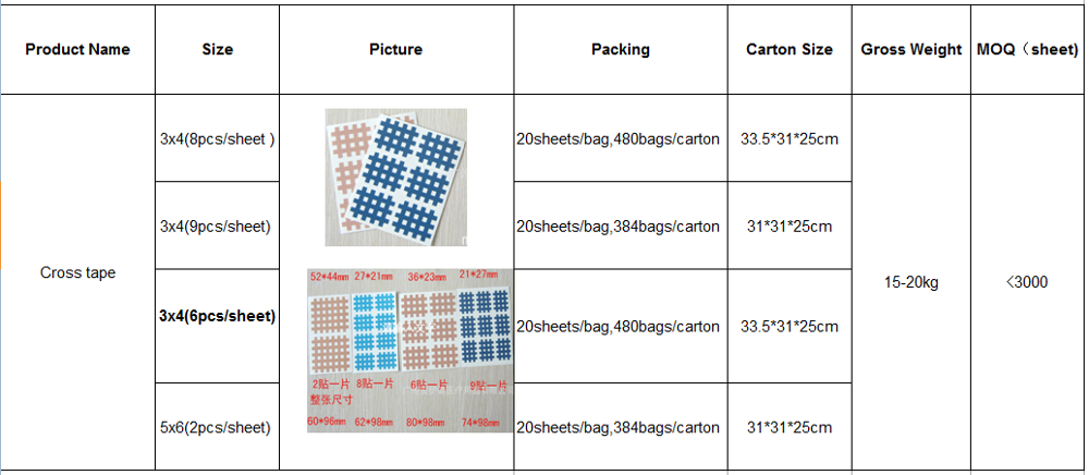 Медицинская акупунктура Х боль повязка кросс лента Китай спиральная лента спиральная безопасная жизнь спиральная лента медицинская лента повязка