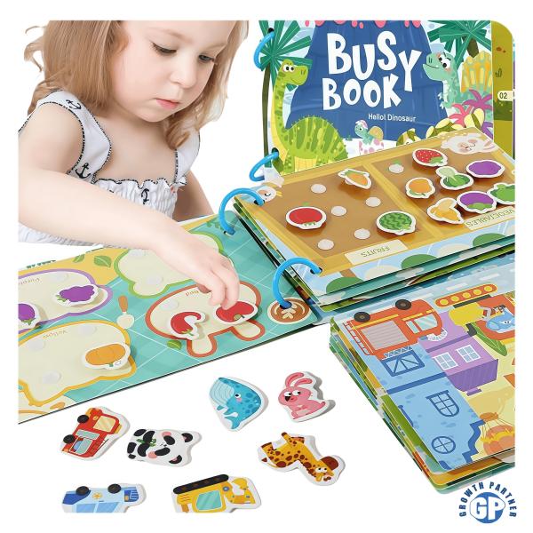 2025 Montessori Autism Sensory Educational Toys Alphabet Animal Early Education Kids Learning Busy Book