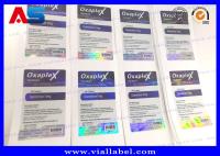 Full Color Paper / PP / Laser Film Prescription Pharmacy Label  With Hologram Effect For Medicine Jars