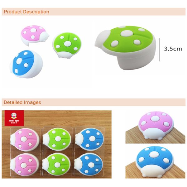 Silicone Baby Safety Table Products Ladybug Shape Corner Guards Baby Safety Corner Guards