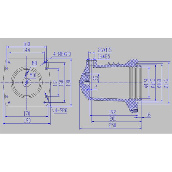 Epoxy Resin Contact Box 24KV APG Technology  For Insulation