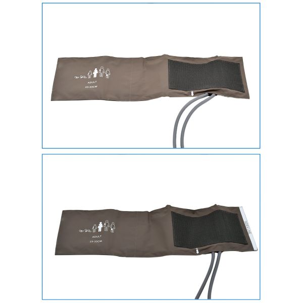 Adult Size 23-33CM Brown TPU Airbag Reusable Blood Pressure Cuffs With 1.5L Lab Tubes CE Certified Class I Medical Device