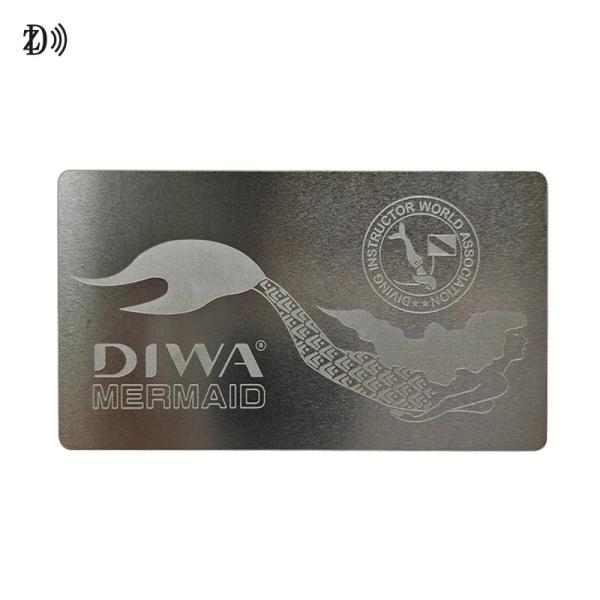 Custom Premium Metal NFC Business Card Stainless Steel Mirror Laser Etched NFC Card