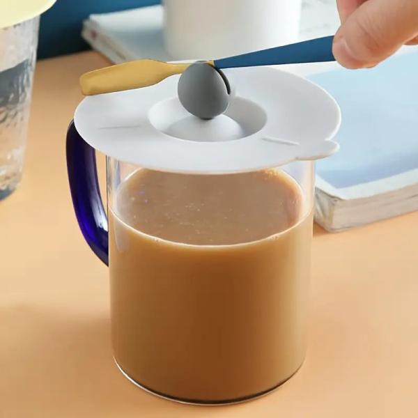 BPA Free Silicone Tableware Set , Eco Friendly Silicone Cup Cover Temperature Resistant