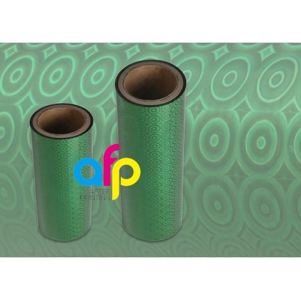 Glossy / Matte Opaque Laser Holographic Film Roll For Paper Bag Metallic Colors
