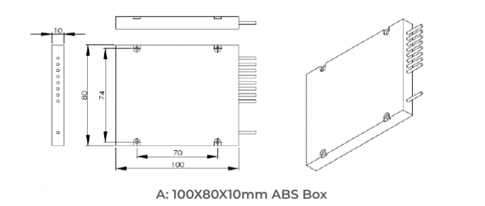 FWDM MODULE MUX/DEMUX 1260-1660nm FTTH GPON 1290-1330&1480-1500nm NGA 1260-1280&1575-1650nm, Single mode Edge Filter WDM OADM