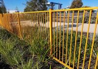 Flatten Top Powder Coating Tubular Metal Fence