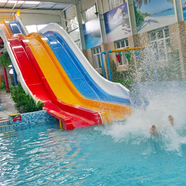 Настраиваемые полосы Радужная водная горка Аква-парковое оборудование Анти-УФ