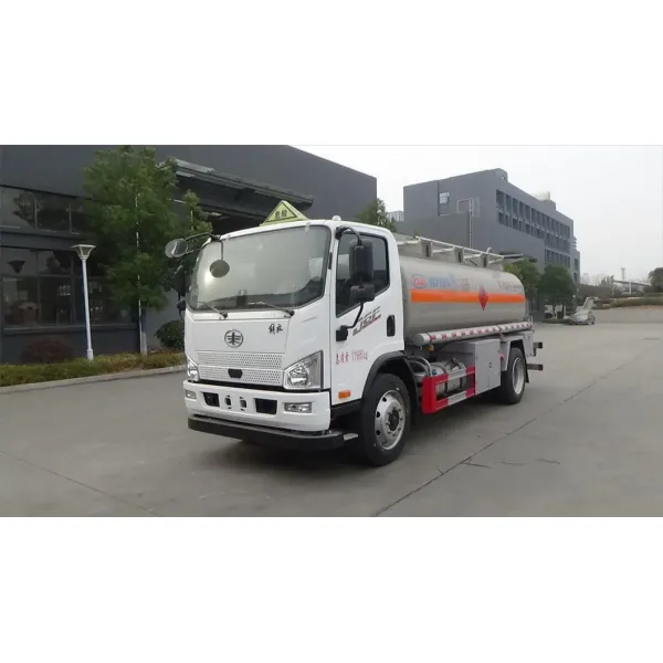 FAW 5m3 Diesel Fuel Tanker Truck Oil Bowser Fuel Tank Truck for Sale