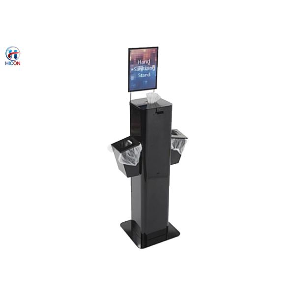 Touchless Hand Sanitizer Wipes Floor Stand Custom Signage
