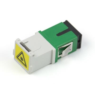 Adaptador exterior simples do obturador do SC com a flange para a expedição de cabogramas da rede das telecomunicações