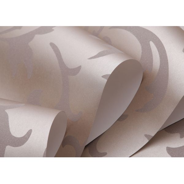 Elegant Non - woven Modern Removable Wallpaper  / Leaf Pattern Wallpaper