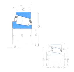 64452/64700 Tapered Roller Bearing 114.975x177.8x41.275 64452A/64700B