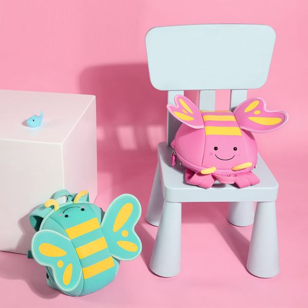 NHB125 butterfly lightweight waterproof kindergarten neoprene Backpack for little girls