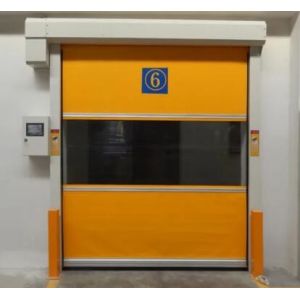 Быстрые автоматического подъема представления ткани ПВК высокоскоростного быстрого действующего быстрого надземные свертывают вверх дверь