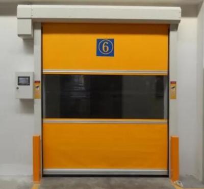 Rápidos aéreos da elevação rápida ativa rápida de alta velocidade automática do desempenho da tela do PVC rolam acima a porta