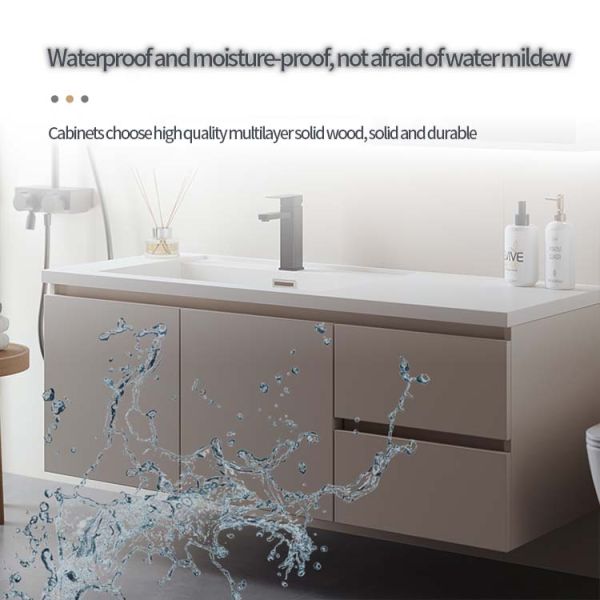 80*45*50cm Ceramic Bathroom Vanity Bathroom Vanity Unit With Ceramic Basin