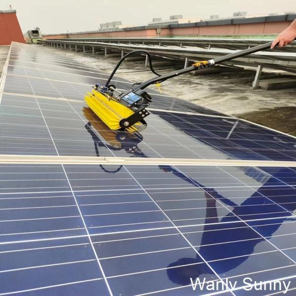 Fornecimento Elétrico Pincel de limpeza fotovoltaica 7.5 M Rod extensivel comprido OEM suportado