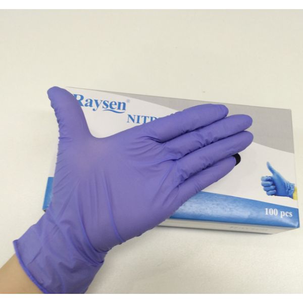 Disposable medical nitrile powder free gloves AQL 1.5