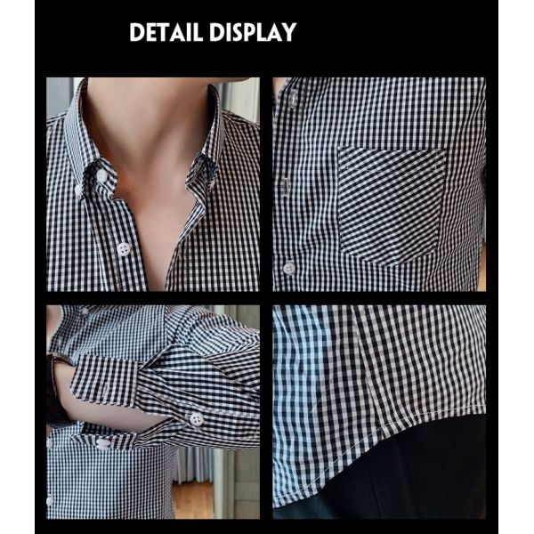 Custom Polyester Solid Cotton Formal Shirts Long Sleeve Slim Fit For Men Professional