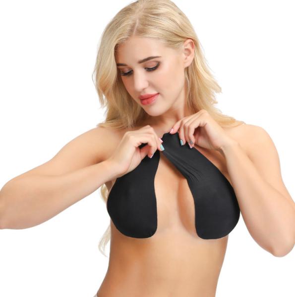 Niris Lingeire Dresses Adhesive Petal Hot Sticky Bra Set Invisible Breast Pads Gel With Silicone Nipple Cover