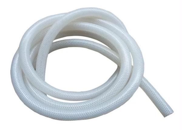 Tubería de la goma de silicona de la trenza del poliéster, categoría alimenticia flexible de la manguera del silicón sin el olor