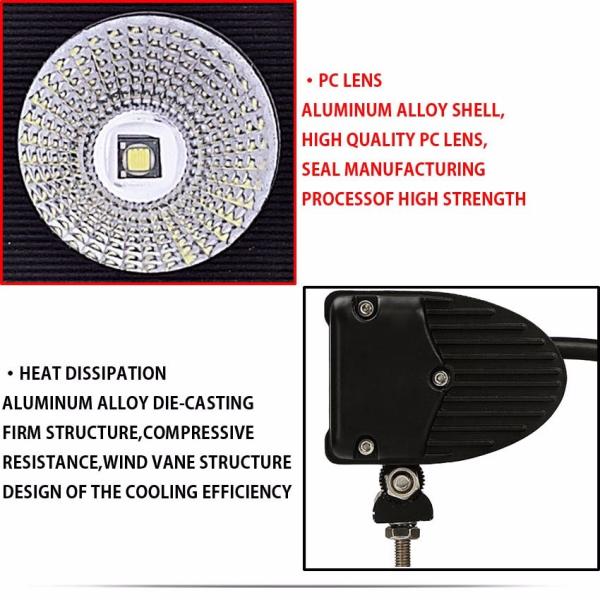 10W/Pcs Led Light Bar Car External Light 12V Led Bar Offroad 4x4 SUV ATV Truck Tractor Spotlight Led Work Driving Lights