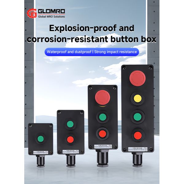 Explosion-proof and Corrosion-resistant Button Box with Emergency Stop  IP65 Waterproof Control Box