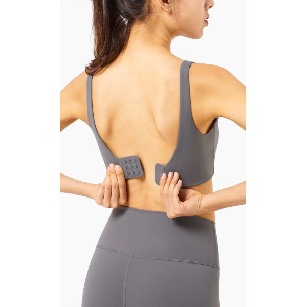 Пряжка Traceless шеи бюстгальтера спорт Breathable женщин йоги широкая собрала