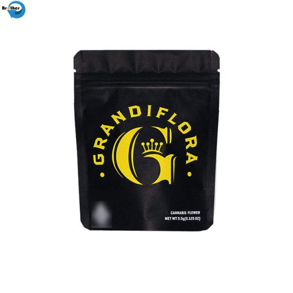 Custom Black Laminated Pouch Coffee Tea Snack Fruit Tobacco Flexible Plastic Packaging Bag