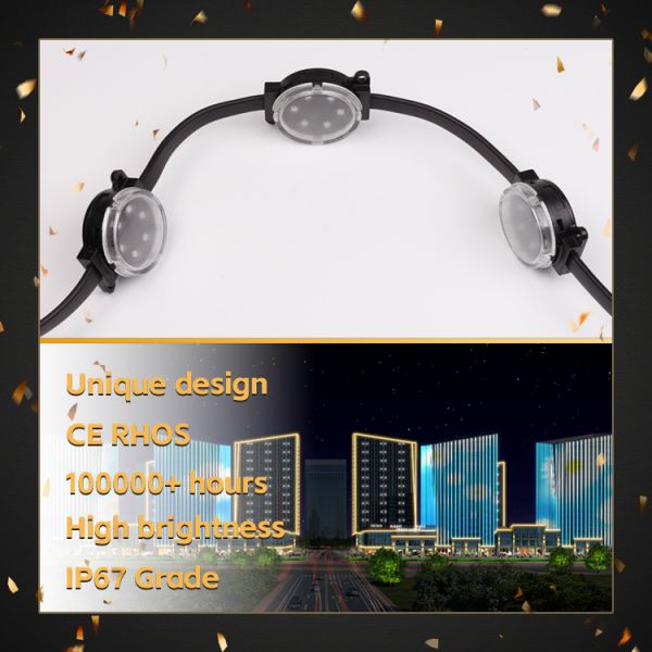 Bestselling 30mm LED Point Light RGBW Waterproof APP Voice Control IP67 Multi Color Point Source