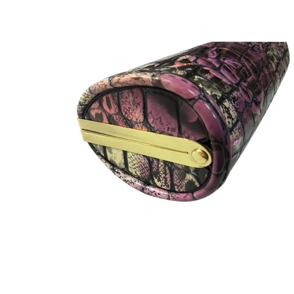 Fashionable Vinatge Leather Matel Hard Sunglasses Cases Bag For Women