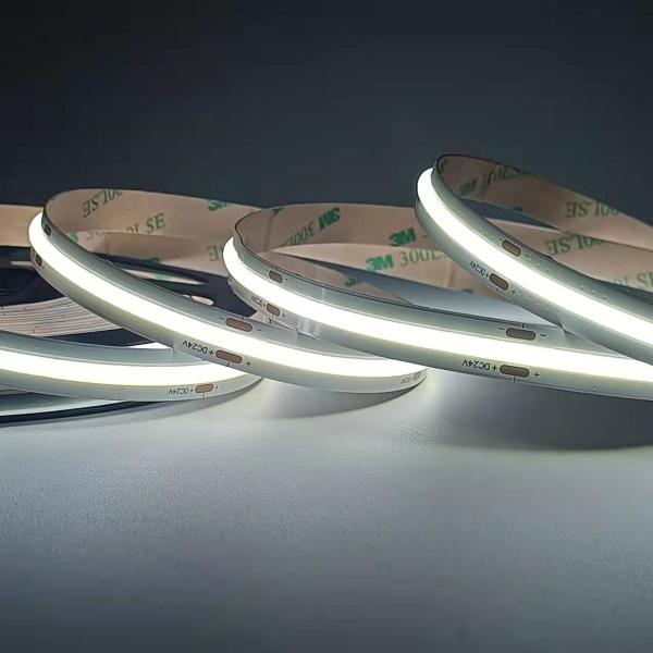 9.84ft 480leds/m 24v 6000K 10mm COB Led Light Strip Daylight White for indoor lighting decoration