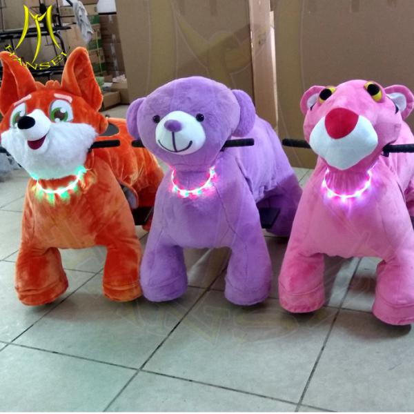 Hansel shopping mall motorized toy rides family mall animal electric ride led necklace