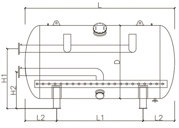 Horizontal Activated Carbon Filter For Water Treatment , Adsorption Backwash Sand Filter