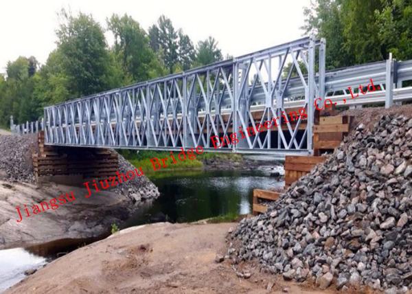 Hot Dip Galvanized Steel Bailey Bridge Surface Protection High Strength 321/HD200 Type